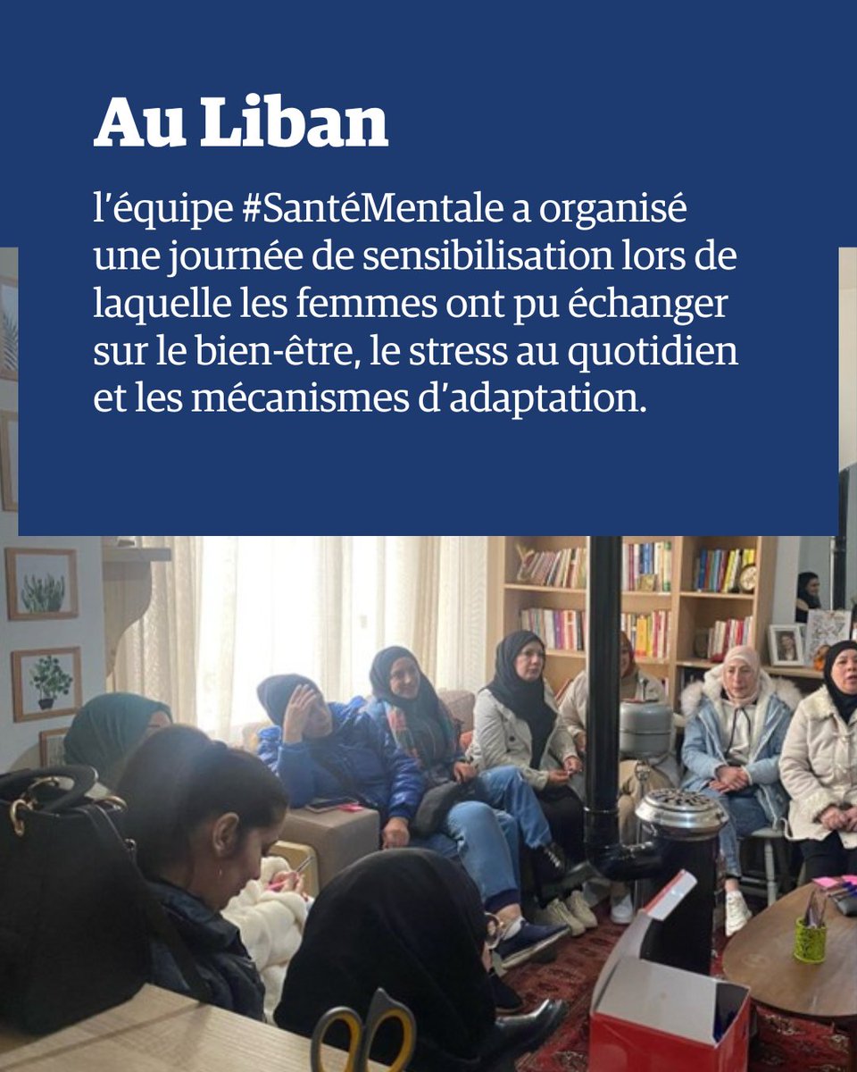 Liban :  l’équipe Santé Mentale de Medair a organisé une session de sensibilisation sur le bien-être féminin où les participantes ont pu parler de leurs difficultés en toute liberté.  Pojet financé par @AAstabilisiert, <a href="/SwissDevCoop/">Swiss Development and Cooperation</a>. 🧠🌟#LaSantéMentaleCompte