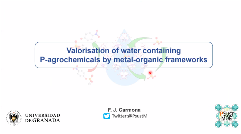 PhosChemSpain's tweet photo. Metal Organic Frameworks + Agrochemical = Sustainable Water Solutions! Don’t miss Francisco ’s talk at #SWPC2025 @CanalUGR https://t.co/yQU8dE9oA4