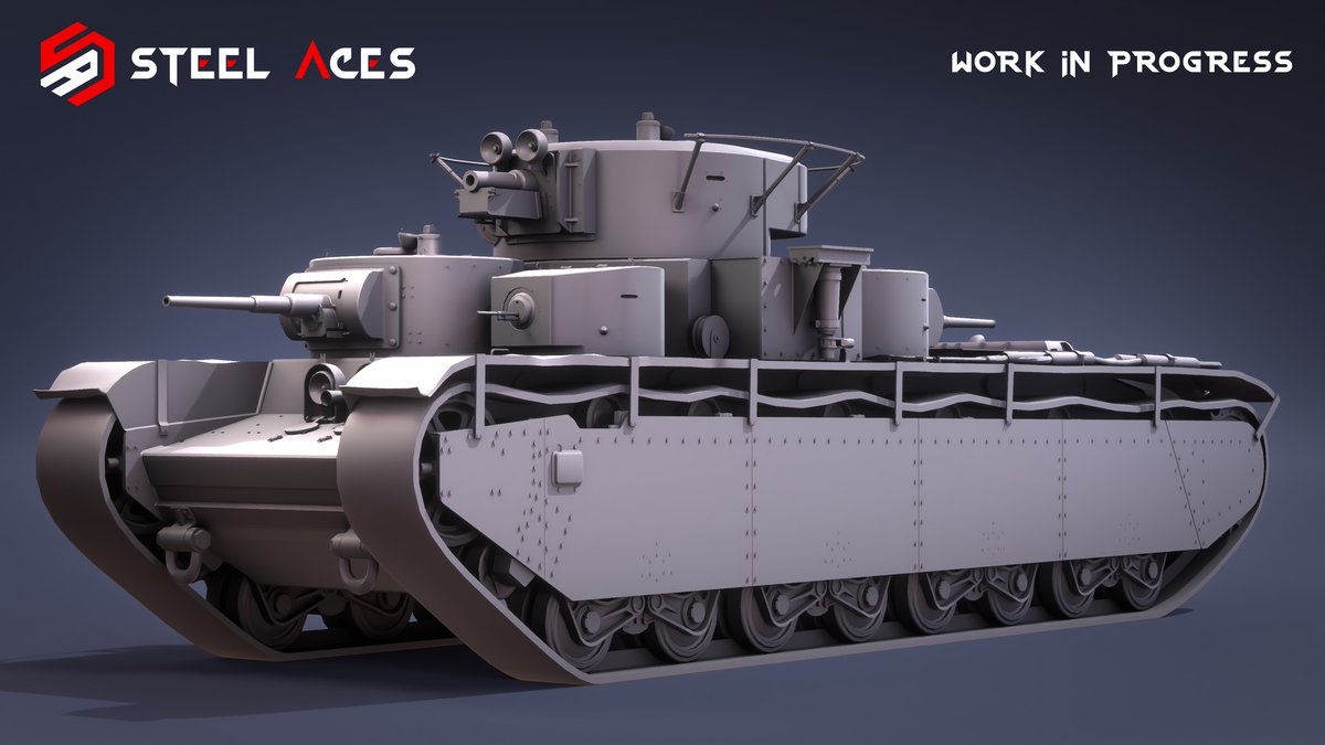 Ready for multi-axis gunnery? M3 Lee, SMK &amp; T-35 now pack independent cannon turrets. Dive into our latest devblog here 📷 steelaces.com/.../steel-aces…