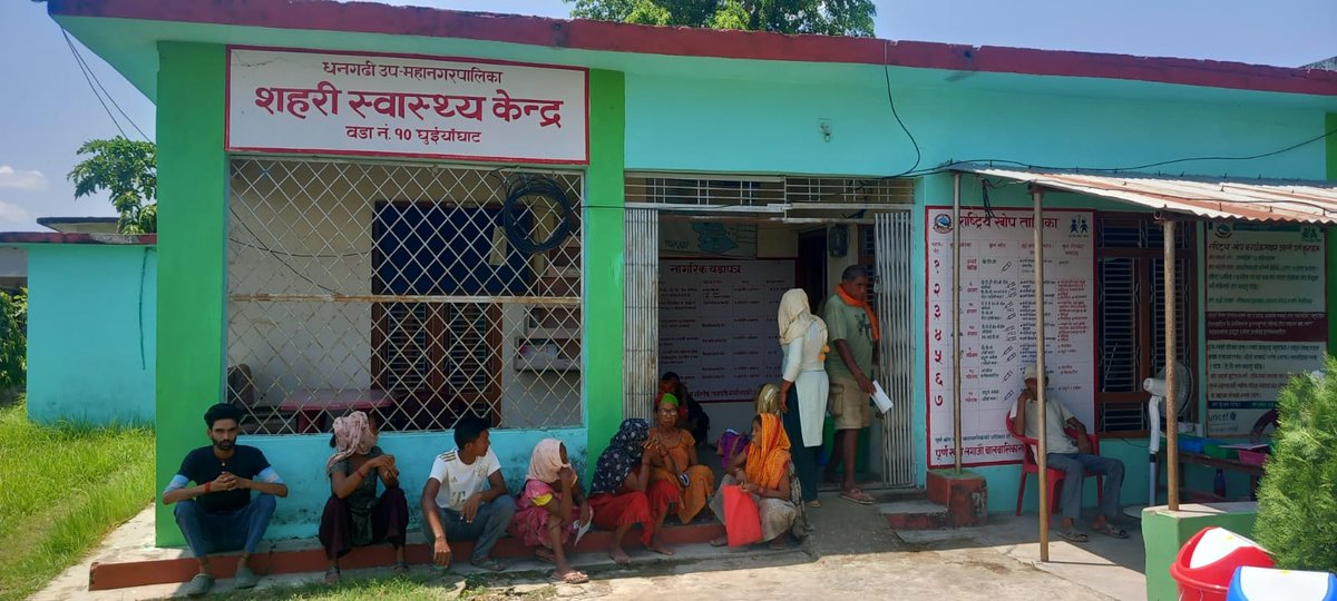 GopalHamal7's tweet image. धनगढी उप-महा नगरपालिकाद्वारा संचालित विशेषज्ञ वडा स्वास्थ्य क्लिनिक सेवा २०८२ जेठ १३ गते मंगलवारका दिन वडा नं. १० को आधारभूत स्वास्थ्य केन्द्र घुयाँघाटमा संचालन भएको थियो । आज नयाँ तथा पुरानो सेवा लिएका जम्मा सेवाग्राहीको संख्या १२७ जना रहेको छ ।