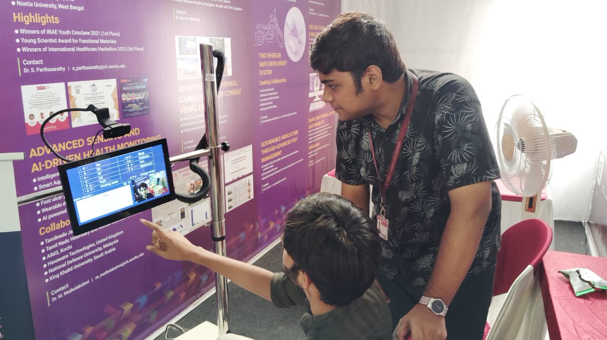 HuLabs2013's tweet photo. 🌟 HuT Labs at Vidyut 2025: Showcasing Innovation and Inspiration 🌟
#HuTLabs #Vidyut2025 #AmritaUniversity #Netravaad #BioInspiredRobotics #Robotics #StudentInnovation #TechnologyForGood #EngineeringExcellence #Amritapuri #STEMCareers #YoungInnovators #AssistiveTech #Innovation https://t.co/trAVsZs8lp