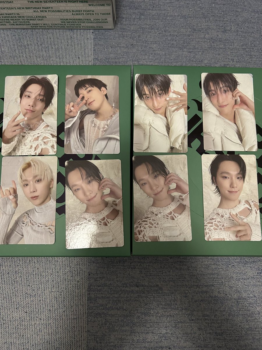 1996___jh's tweet photo. SEVENTEEN トレカ交換

［求］同種うじ

［譲］画像もの

仕事の都合でお返事遅くなります。店舗特典は同種じゃなくても検討します。郵送希望。被った場合は条件が良い方。纏めての方優先。
 #SEVENTEENトレカ交換  #セブチトレカ交換  #セブチ交換 https://t.co/q9Pu4eXWHX