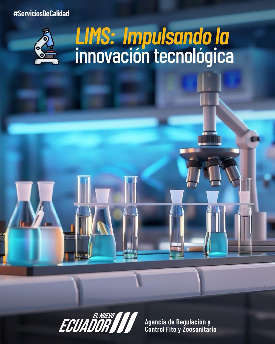 🧐 ¿Sabías qué?

🔬Contamos con un sistema Sistema de Gestión de la Información de Laboratorios (LIMS). 

Tecnología al servicio de la sanidad agropecuaria y alimentaria del #Ecuador.

#ServiciosDeCalidad