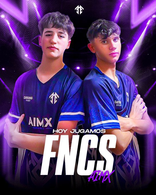 ¡HOY JUGAMOS! 🕒

🏆| FNCS Showdown (Div 1 - 2)
⏰| 17:00-20:00 🇸🇦
⏰| 19:00-22:00 🇪🇺

#GameDay | #FNCS | #GoAimx💙