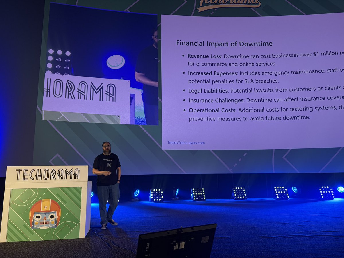 Erik Moreau #MVP #MODERNDESKTOP 🇧🇪 (@erikmoreau) on Twitter photo 5th session of the day <a href="/TechoramaBE/">Techorama</a> by <a href="/Chris_L_Ayers/">Chris Ayers</a> on ‘Resilient by Design’ #Azure #Techorama 5th session of the day <a href="/TechoramaBE/">Techorama</a> by <a href="/Chris_L_Ayers/">Chris Ayers</a> on ‘Resilient by Design’ #Azure #Techorama