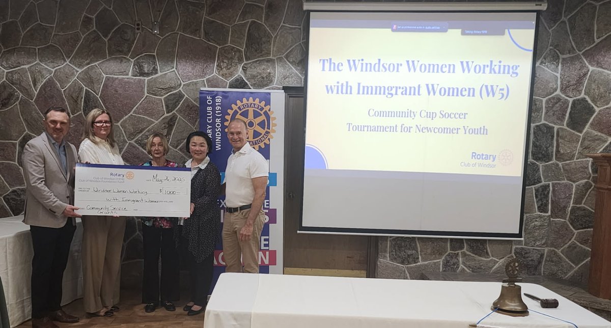 The Windsor Women Working With Immigrant Women (@wwwwiw_org) on Twitter photo W5 was honoured to receive a Community Service Grant from the <a href="/RotaryClub1918/">Rotary 1918</a>! We extend our sincere gratitude for your support of our upcoming Community Cup Soccer Tournament for newcomer youth! #yqg #windsorontario #youthprogram W5 was honoured to receive a Community Service Grant from the <a href="/RotaryClub1918/">Rotary 1918</a>! We extend our sincere gratitude for your support of our upcoming Community Cup Soccer Tournament for newcomer youth! #yqg #windsorontario #youthprogram