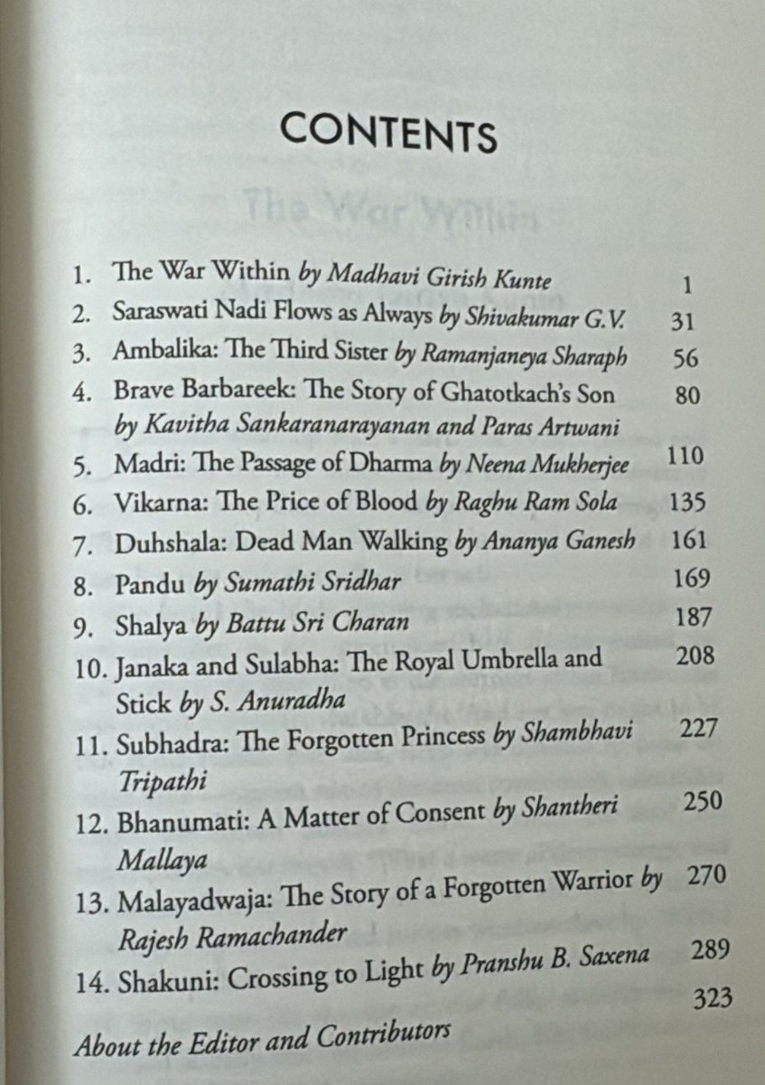 'Adrsya - Hidden Marvels of Mahabharata'

An Anthology Curated and Edited by Aditi Banerjee <a href="/Abaner01/">Aditi Banerjee</a> 

Published by <a href="/IndicaOrg/">INDICA</a>  &amp; <a href="/BluOneInk/">BluOne Ink</a> 

Now available at all stores. Found the Book at Sapna Book House, Jayanagar, Bengaluru. 

14 Stories 14 Marvels 14 Authors.

And an