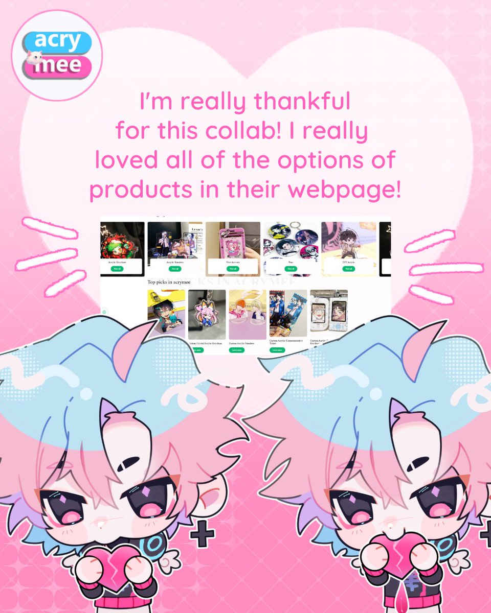 tuliblu's tweet photo. 🌷 I'm collaborating with @acrymee_official 🎉 Acrymee is a manufacturer that specializes in customized merch, such as acrylic standees, keychains, badges and much more! I'll be posting a review when I have the merch in my hands ♥ https://t.co/b7f1ch5OZh