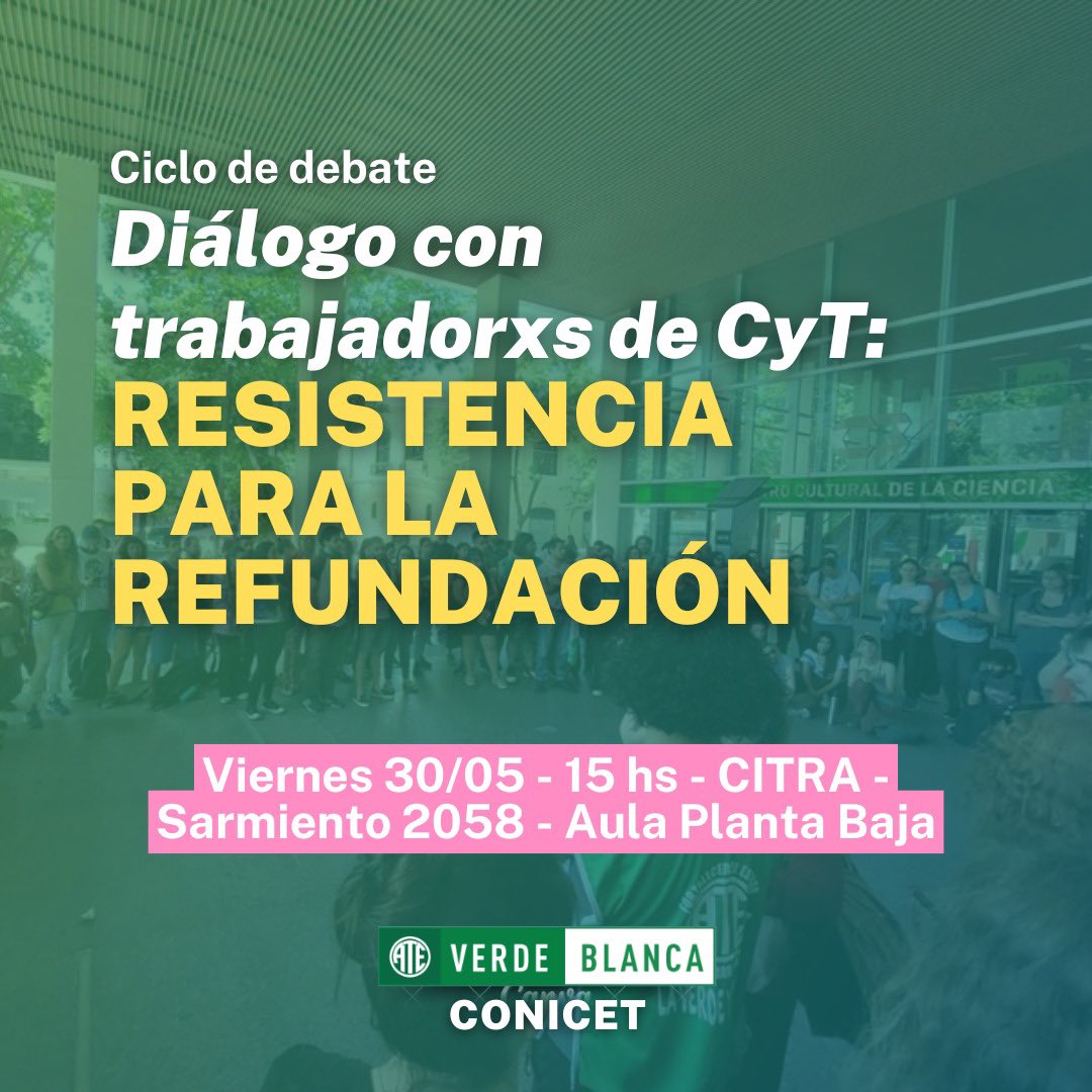 ATE CONICET Capital - Verde y Blanca tweet media