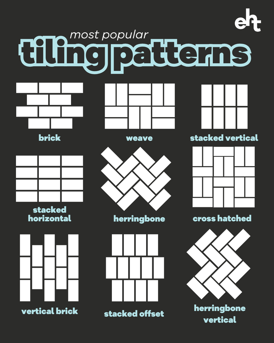ExpertHomeTips's tweet image. Considering tiling options, but unsure which one is best for you? These are some of the most popular layouts for rectangular tiles, and we just love them!

#TilingPatterns #TileDesigns #FlooringIdeas #TileInspo #HomeRenovation #InteriorDesign #TilingTrends