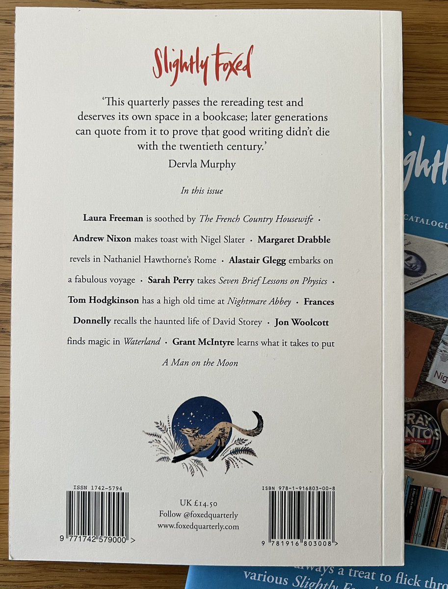 Those folks at <a href="/FoxedQuarterly/">Slightly Foxed | Magazine, Small Press, Podcast</a> sure know how to brighten up a wet grey Tuesday afternoon! This latest edition arrived in the mail and to call it a quarterly magazine seems to belittle the quality of its content. No doubt I'll now be adding to my collection. #foxedquarterly