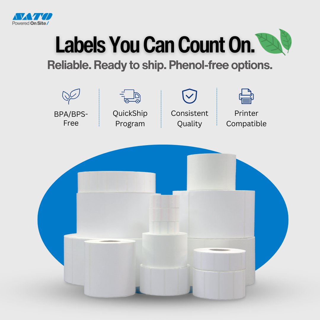 #DYK SATO America’s #label #ribbon sample program enables customers and partners to validate the performance of SATO genuine supplies in the end-use application.SATO-TAG  We're it for labels, tags and ribbon. Order your #freesamples: ow.ly/GgzN50VZgaF