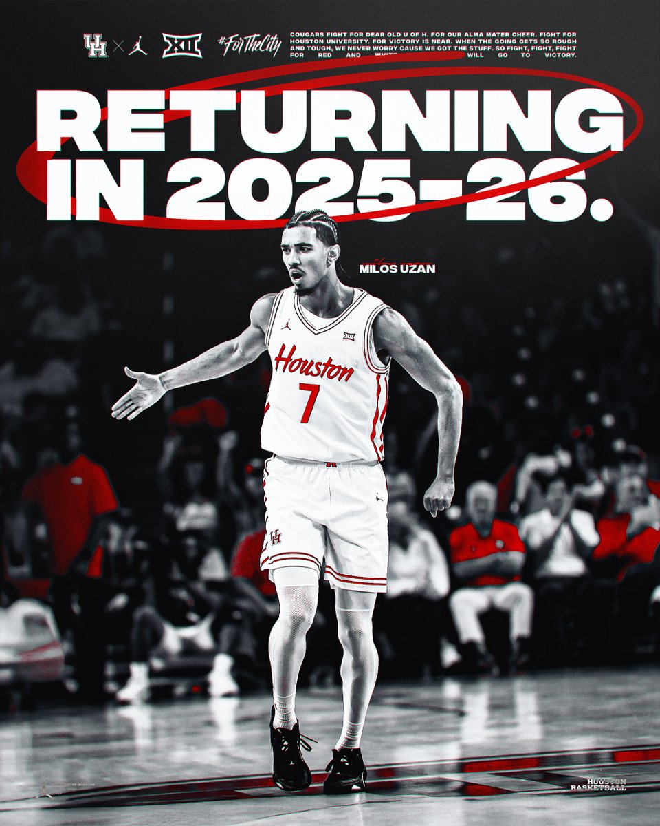 Houston Men's Hoops π πΎ (@uhcougarmbk) on Twitter photo #β£7β£ is back!
Milos Uzan <a href="/lossyuzan/">Milos UzanβΉ</a> will withdraw from <a href="/NBA/">NBA</a> Draft and return to <a href="/UHouston/">University of Houston</a> to compete as senior in 2025-26
#ForTheCity x #GoCoogs
π βΒ bit.ly/4jrMmBv #β£7β£ is back!
Milos Uzan <a href="/lossyuzan/">Milos UzanβΉ</a> will withdraw from <a href="/NBA/">NBA</a> Draft and return to <a href="/UHouston/">University of Houston</a> to compete as senior in 2025-26
#ForTheCity x #GoCoogs
π βΒ bit.ly/4jrMmBv
