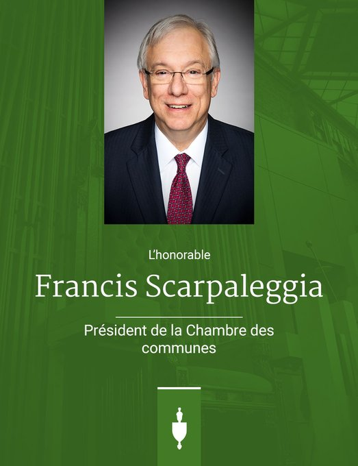 L’hon. Francis Scarpaleggia, <a href="/ScarpaleggiaLSL/">Francis Scarpaleggia</a> a été élu en tant que 40e Président de la Chambre des communes <a href="/CdcPresidence/">Président de la Cdc</a>. #polcan
smgt.site/mDoqC