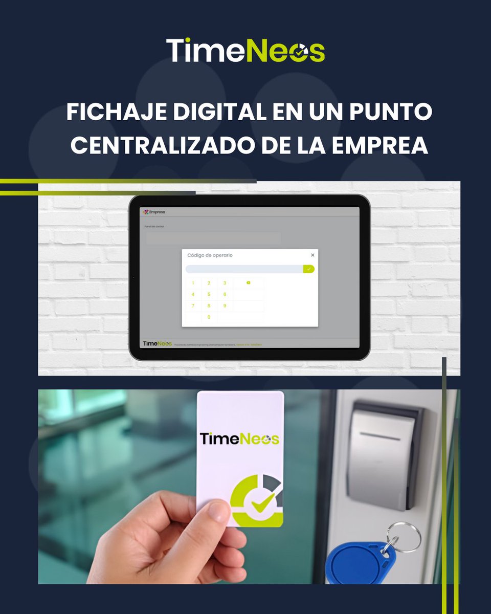✅ Con #TimeNeos tienes el control digital de
la jornada laboral en un solo punto centralizado dentro
de la empresa 🏢💼

🔒 Eficiencia, control y tranquilidad… todo en uno.
¡Moderniza tu sistema de fichaje con TimeNeos! ⏱️✨

#software #controllaboral #registrohorariodigital