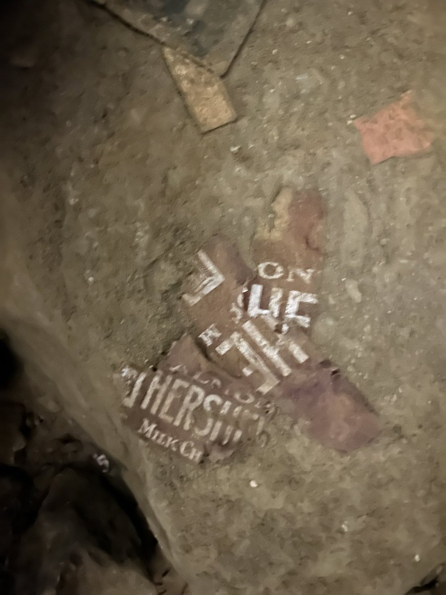 MammothCaveNP's tweet image. Today’s installment of historic trash inside The Mammoth Cave is a Hershey bar wrapper from the 1930s. Hershey chocolate bars were 5 cents from 1900-1969.