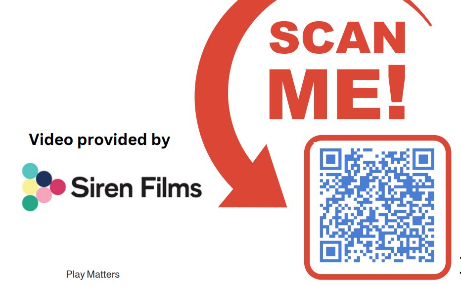 Did you know that throughout the wonderful FREE #PlayMatters chapters there are QR codes you can scan that take you to a relevant video in our library? Give it a go! #understandingchildhood #PlayMatter #earlyyears