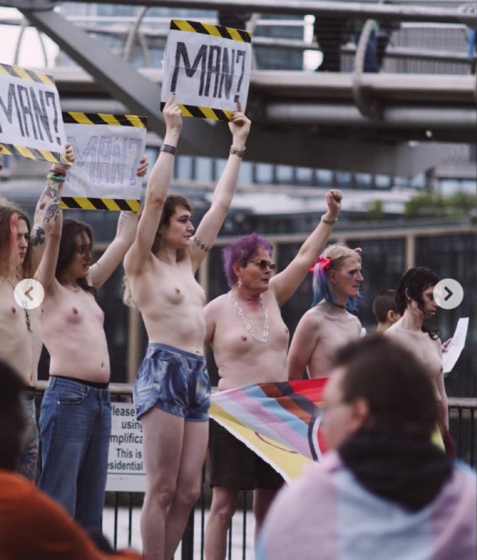 EssexPR's tweet photo. If one picture could encapsulate just how mental the trans agenda had become,it’s this…
A group of men with fake boobs, pretending that they are women & demanding that they should be able to change amongst our wives & daughters
All you morons that encouraged it, this is on you https://t.co/grVBhGY1YT