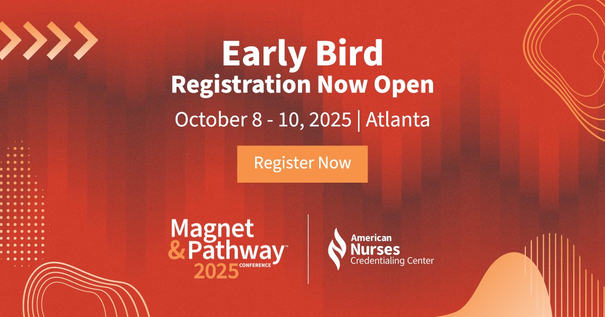 🔥 Don't Miss Out on Nursing’s Biggest Event of 2025. Register today for the #ANCC Magnet &amp; Pathway Conference, October 8-10 in Atlanta, GA! hubs.ly/Q03kx6QX0   
#MagnetPTECon #ThePowerOfNurses #NursingLeadership