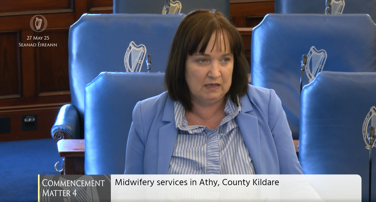 OireachtasNews's tweet photo. #Seanad Commencement Matter 4: Senator Fiona O'Loughlin @Fiona_Kildare– To the Minister for Health: Midwifery services in Athy, County Kildare.
#SeeForYourself
https://t.co/SySrYyNp2C https://t.co/gbXKtiJWAW