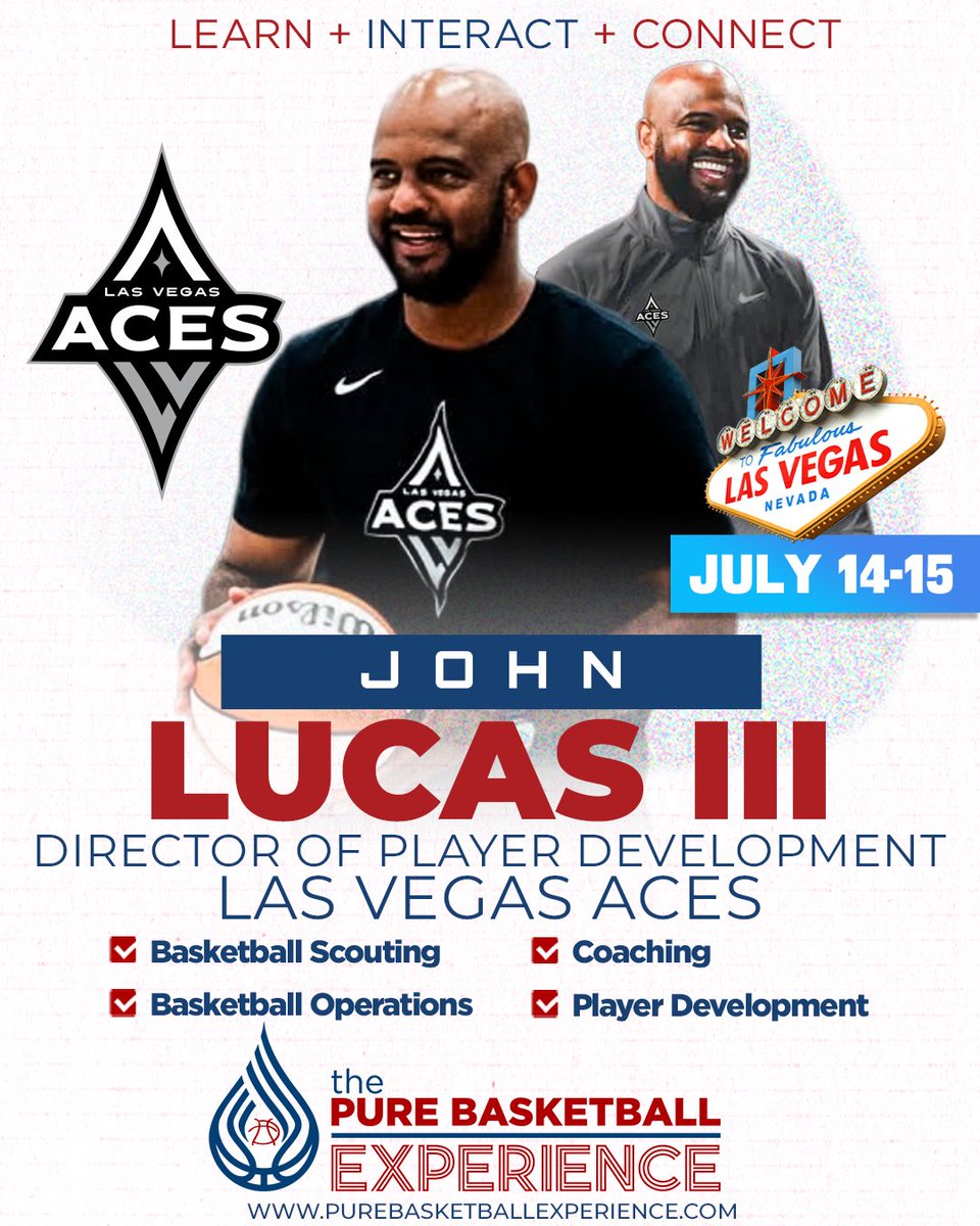 The Pure Basketball Experience (@puresweatevents) on Twitter photo From the <a href="/LVAces/">Las Vegas Aces</a>, welcome <a href="/Jl3Basketball/">JL3 Basketball</a> to the Pure Basketball Experience.
A former NBA player turned coach, John has brought player development expertise to multiple NBA teams & now helps guide one of the WNBA’s premier franchises.
Early Bird pricing: hubs.li/Q03pf0vq0 From the <a href="/LVAces/">Las Vegas Aces</a>, welcome <a href="/Jl3Basketball/">JL3 Basketball</a> to the Pure Basketball Experience.
A former NBA player turned coach, John has brought player development expertise to multiple NBA teams & now helps guide one of the WNBA’s premier franchises.
Early Bird pricing: hubs.li/Q03pf0vq0