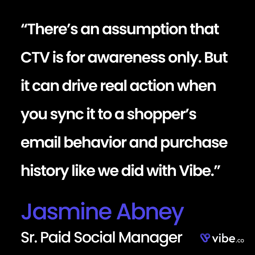 Think of #StreamingTV as TOF only? When <a href="/sijohome/">Sijo</a> synced Vibe.co with <a href="/klaviyo/">Klaviyo</a> , their ads got smarter:

📺 Triggered by real behavior (carts, clicks, purchases)
🛍️ Drove sales

How it worked → vibe.co/blog/case-stud…
More integrations → vibe.co/integrations