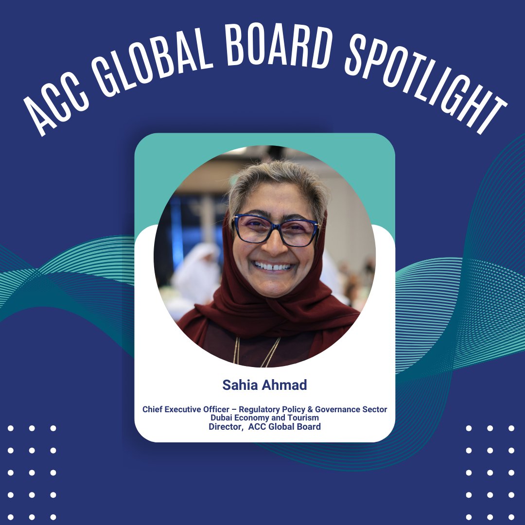 🌟Meet Sahia Ahmad — ACC Global Board Director🌟

With three decades of experience across both private and public sectors, Sahia brings unmatched expertise in policymaking, investments, M&amp;A, regulatory reform, governance, and digital assets to our board. #BoardofDirectors