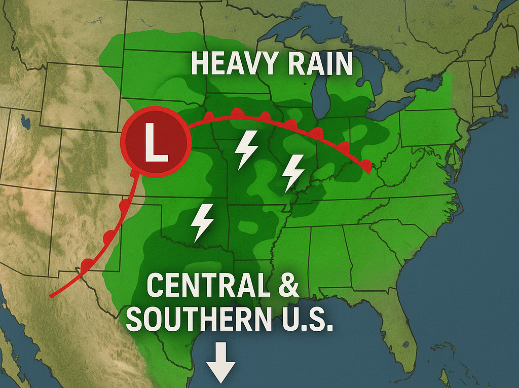 ⛈️ Stormy Wk Ahead for the South &amp; Midwest! 🌪️
Daily storms in #Dallas #Houston #SanAntonio #LittleRock &amp; #Atlanta bring damaging #winds, #hail &amp; #flooding through midweek.

Don’t wait for leaks! Our 24/7 Custo Service Team is ready before, during &amp; after the storm.
866-537-6034