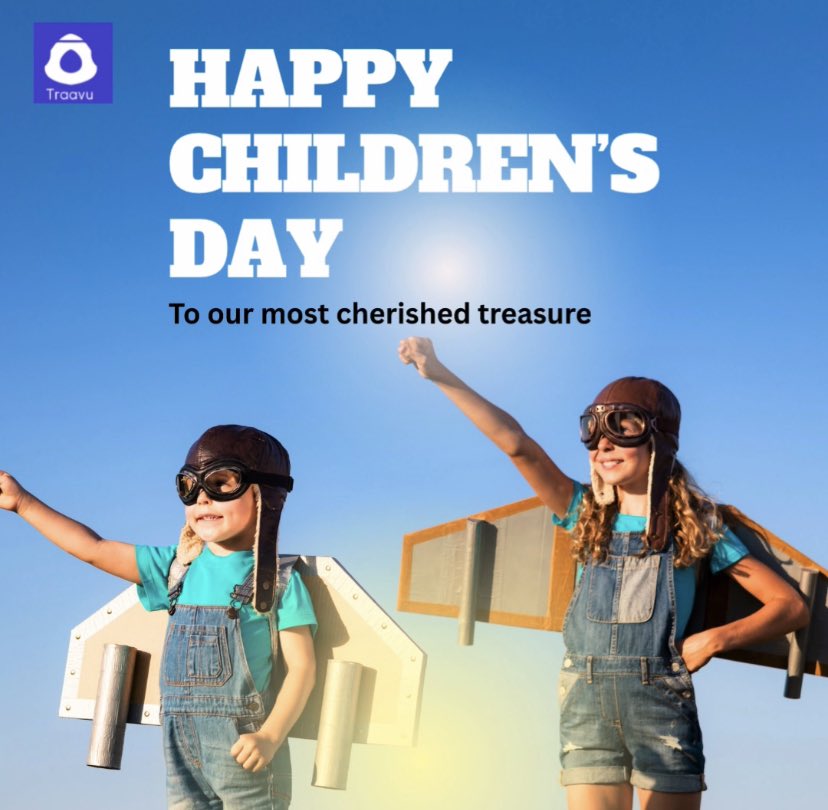 TraavuUk's tweet photo. Happy Children’s Day from all of us at Traavu.

Wishing all the amazing kids a day filled with laughter, love, and lots of fun. 

You are the joy of the world and the hope of tomorrow. Keep shining bright.

#love #peace #world https://t.co/qSHZKQSe3y