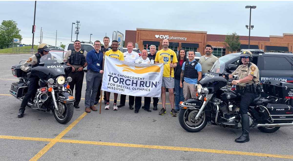 Good morning! We are up and ready to run in the Law Enforcement Torch Run for Special Olympics!   See you outside!