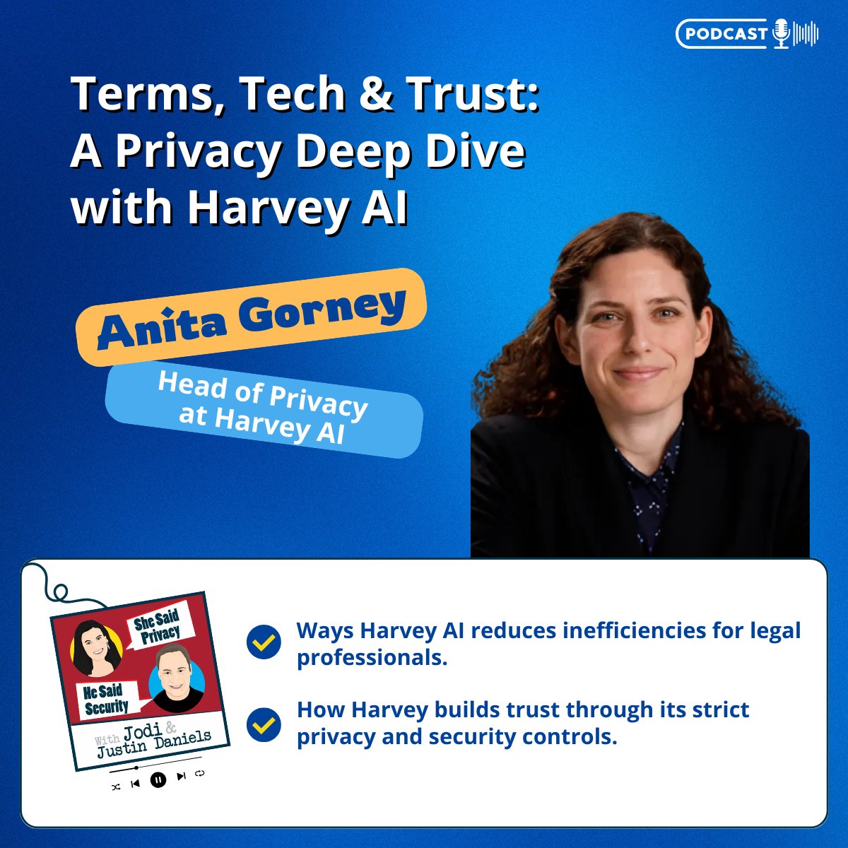 Red Clover Advisors (@redcloveradvsrs) on Twitter photo Legal pros: Meet the AI that speeds up legal work while safeguarding client data.
Join <a href="/Baker_Donelson/">Baker Donelson</a>'s Justin Daniels & our Jodi Daniels as they chat with Anita Gorney, Head of Privacy at Harvey about how legal pros use AI to streamline their work
hubs.li/Q03nYv7P0 Legal pros: Meet the AI that speeds up legal work while safeguarding client data.
Join <a href="/Baker_Donelson/">Baker Donelson</a>'s Justin Daniels & our Jodi Daniels as they chat with Anita Gorney, Head of Privacy at Harvey about how legal pros use AI to streamline their work
hubs.li/Q03nYv7P0