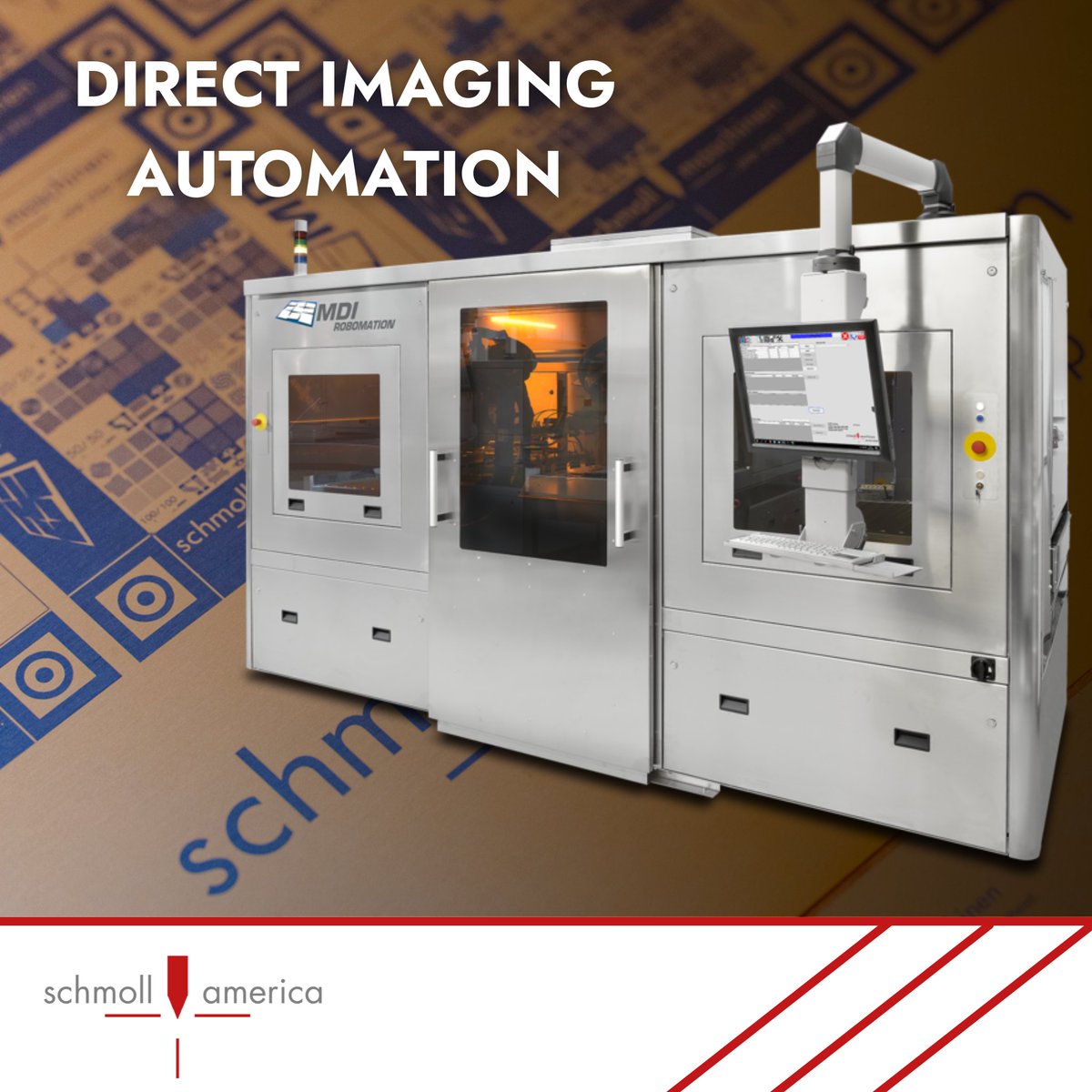 SchmollAmerica's tweet image. 🚀 Proven Direct Imaging Automation by Schmoll – all from one source!

✅ Inline &amp;amp; Loader/Unloader integration
✅ Precise panel flipping
✅ Handles thin &amp;amp; thick PCBs

Trusted globally for robust performance.

#SchmollAmerica #DirectImaging