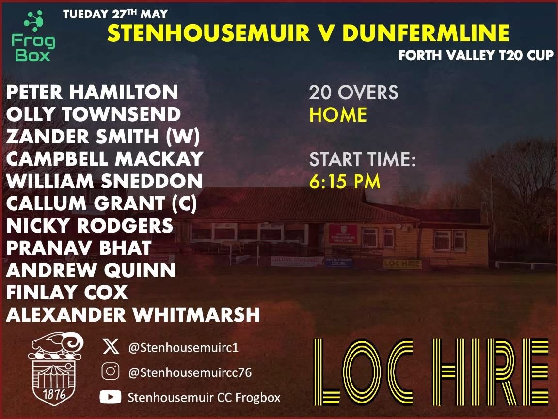 Stenhousemuir welcome Dunfermline to the Tryst tonight. It’s the first round of the Forth valley cup. Watch the action on our YouTube channel: youtube.com/watch?v=yRV9F0…