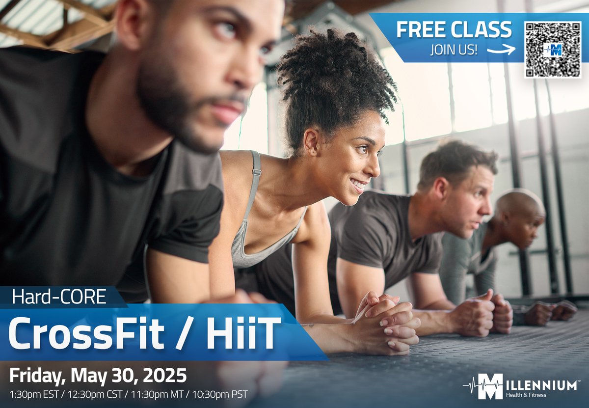 MHandFitness's tweet photo. Ready to crush your Friday workout? Join us for 𝗙𝗥𝗘𝗘 𝗛𝗜𝗜𝗧 𝗙𝗿𝗶𝗱𝗮𝘆 with Carol T.!

𝗗𝗮𝘁𝗲: Friday, May 30, 2025
𝗧𝗶𝗺𝗲: 1:30PM ET | 12:30PM CT | 11:30AM MT | 10:30AM PT
𝗟𝗼𝗰𝗮𝘁𝗶𝗼𝗻: Virtual – Zoom
𝗥𝗲𝗴𝗶𝘀𝘁𝗲𝗿 𝗵𝗲𝗿𝗲: https://t.co/v7xZ9I0qOf https://t.co/akmTQ1Jc1r