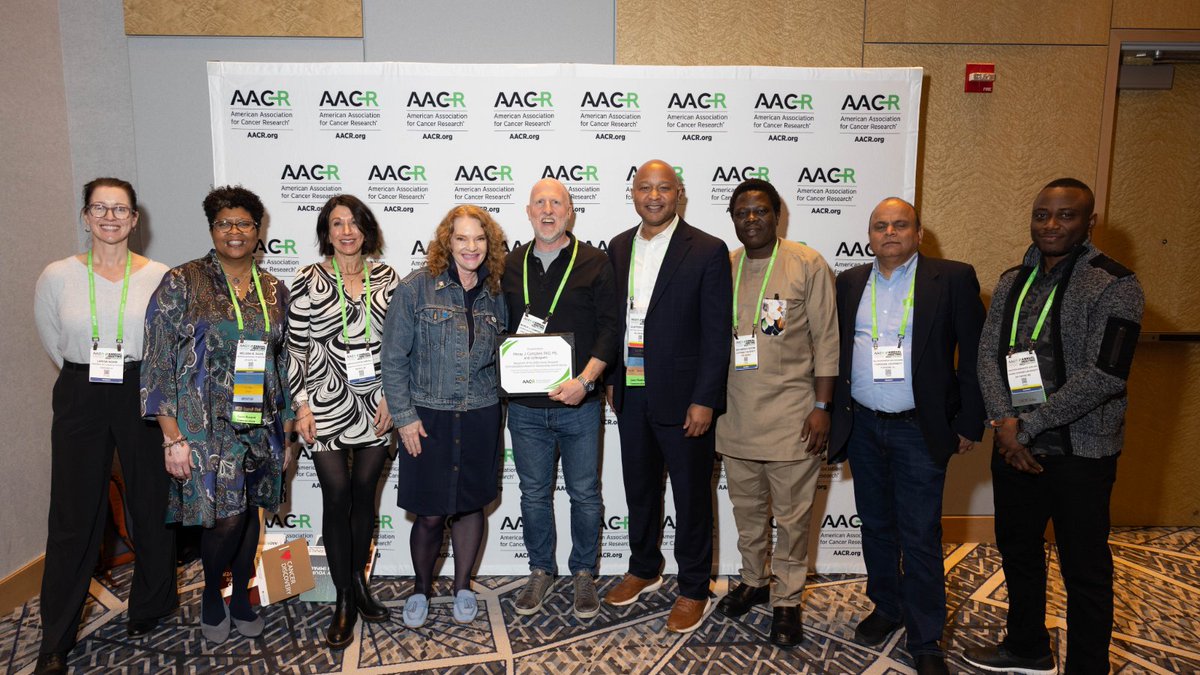 Cancer Research Communications (@crc_aacr) on Twitter photo Congratulations, Moray J. Campbell and colleagues, recipients of the 2025 Cancer Research Communications Award for Outstanding Journal Article. The authors are pictured with Editor-in-Chief Elaine R. Mardis. Learn more: brnw.ch/21wSXsd
<a href="/MeliD32/">Melissa B Davis, PhD</a> <a href="/dapsing/">Solomon Rotimi</a> <a href="/zikson_b/">Isaacson B. Adelani</a> Congratulations, Moray J. Campbell and colleagues, recipients of the 2025 Cancer Research Communications Award for Outstanding Journal Article. The authors are pictured with Editor-in-Chief Elaine R. Mardis. Learn more: brnw.ch/21wSXsd
<a href="/MeliD32/">Melissa B Davis, PhD</a> <a href="/dapsing/">Solomon Rotimi</a> <a href="/zikson_b/">Isaacson B. Adelani</a>