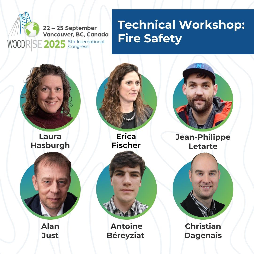 Workshop: Fire Safety in Timber Buildings
Sept 24, 2025 | Vancouver

Join experts at #Woodrise2025 to explore fire performance, safety challenges, and design solutions for #MassTimber.

More info: woodrise2025.com/official-progr…

#FireSafety #LowCarbonFuture