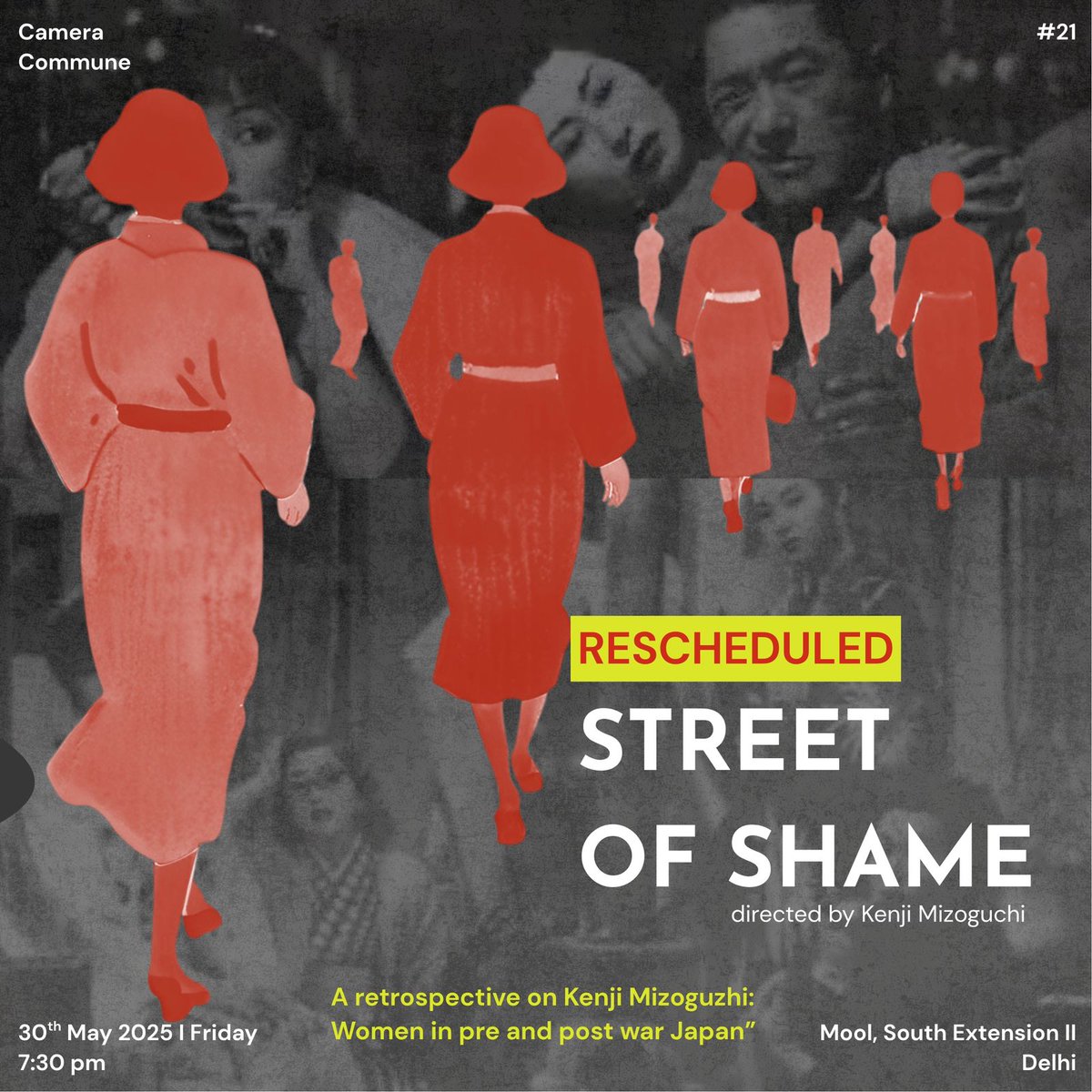 People of Delhi, we are SCREENING a FILM from one of the greats this FRIDAY! 
Mizoguchi's attention to the trial of women in Japanese society is.. complicated, but worthy of study. 

DM for more details or RSVP.

[please share with friends who might be interested in this, thanks]