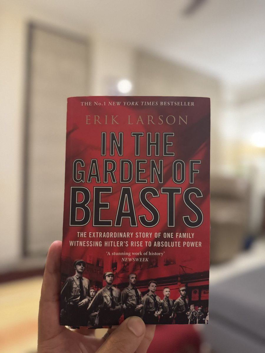 Dr. Karan Thakur (@karanthakur) on Twitter photo Next read is another Erik Larson masterpiece, un-putdownable once again
āIn The Garden of Beastsā - the extraordinary story of the American ambassador to Germany witnessing the rise of Hitler to absolute power
#books #BooksWorthReading
<a href="/TransworldBooks/">Transworld Books</a> Next read is another Erik Larson masterpiece, un-putdownable once again
āIn The Garden of Beastsā - the extraordinary story of the American ambassador to Germany witnessing the rise of Hitler to absolute power
#books #BooksWorthReading
<a href="/TransworldBooks/">Transworld Books</a>