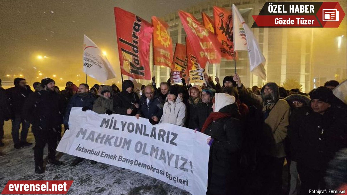 18 Şubat’ta HDK soruşturması kapsamında gözaltına alınan EMEP İstanbul İl Başkanı Barbaros dahil 8 kişinin duruşması yarın. 

EMEP İstanbul Milletvekili Bayhan, HDK dosyası kapatılsın çağrısında bulundu

evrensel.net/haber/555266/s…