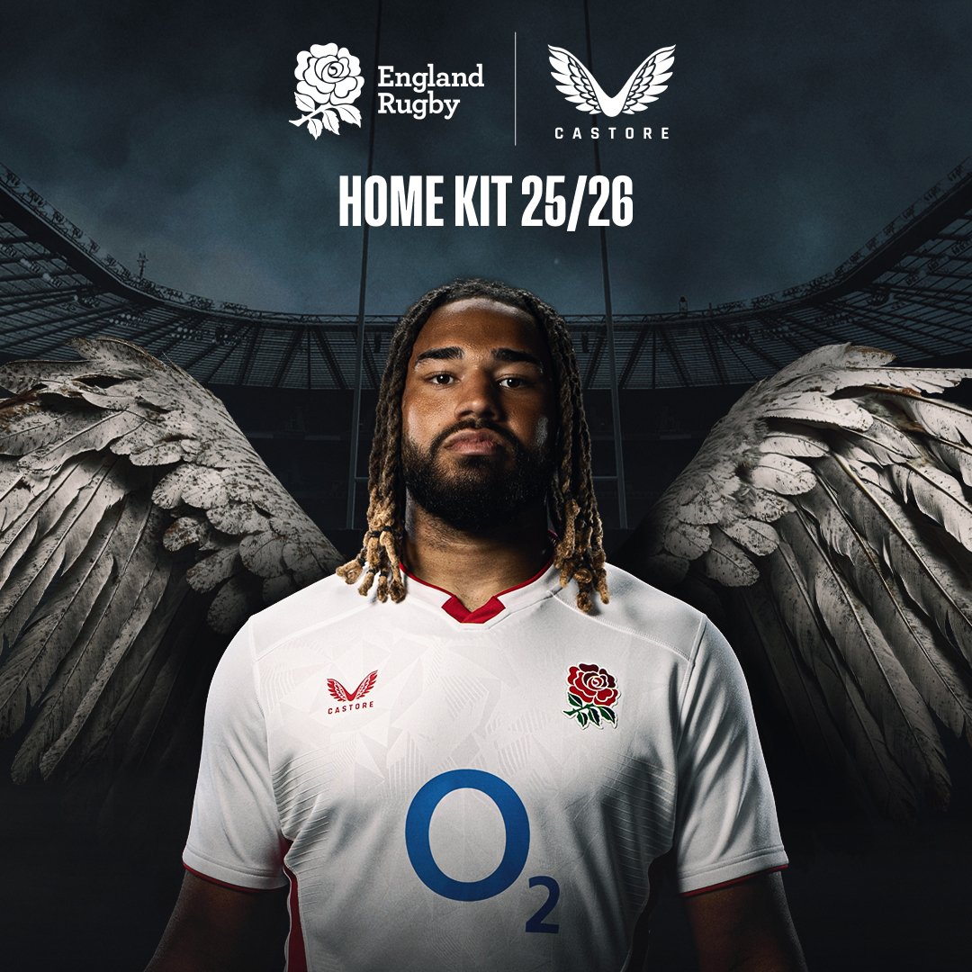 EnglandRugby's tweet photo. Wear the rose and show your support with the new @CastoreEngland men's home kit 🌹

Get yours from the England Rugby Store 👇
