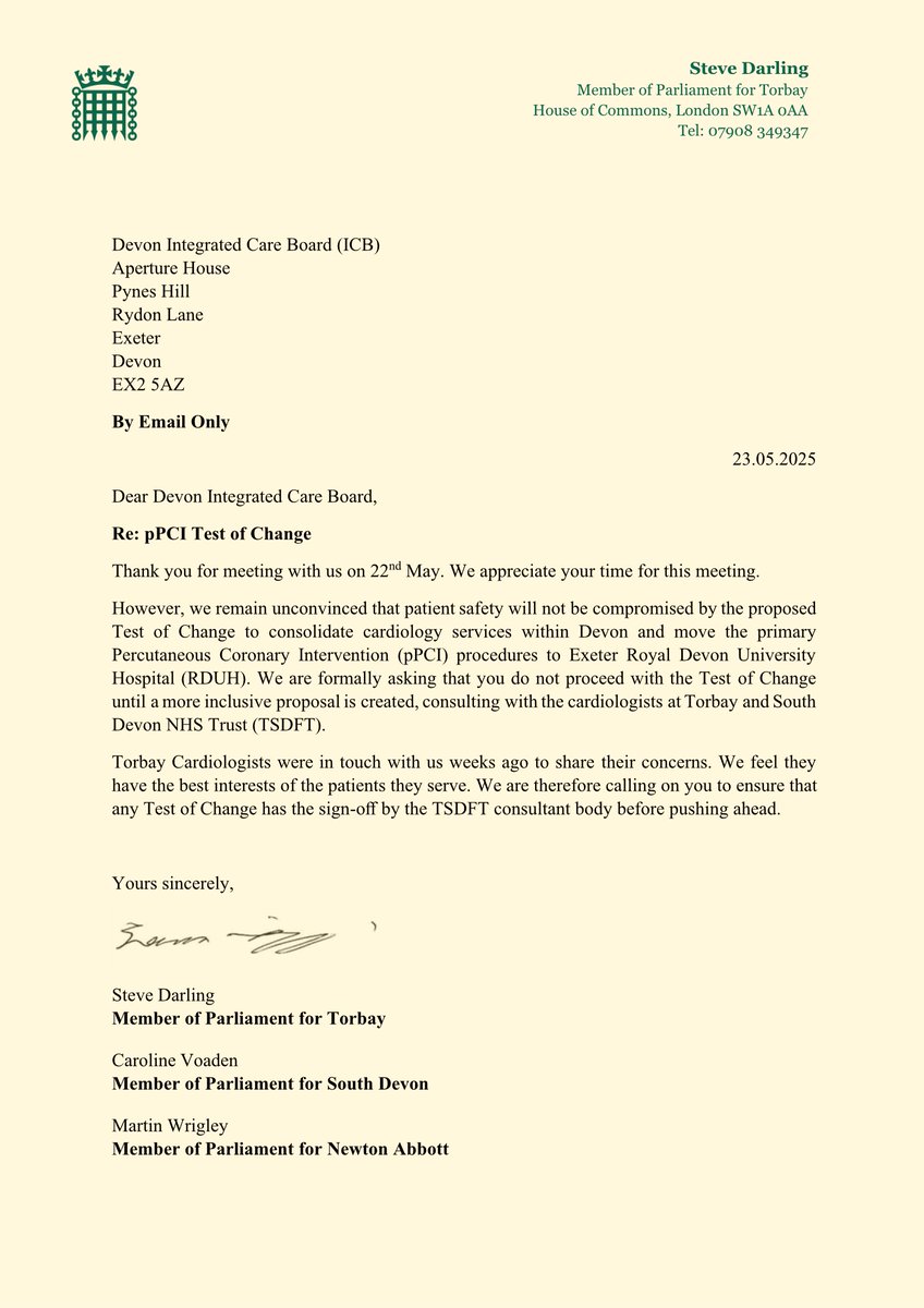 Steve Darling MP tweet media