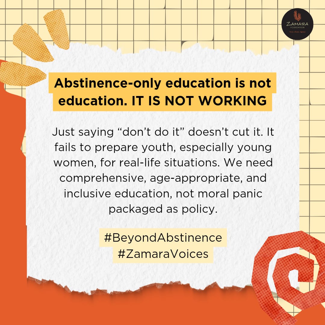 The statistics on teen pregnancy demand more than speeches—they demand reform in education policy.
#BeyondAbstinence #ZamaraVoices <a href="/Zamara_fdn/">Zamara Foundation</a>