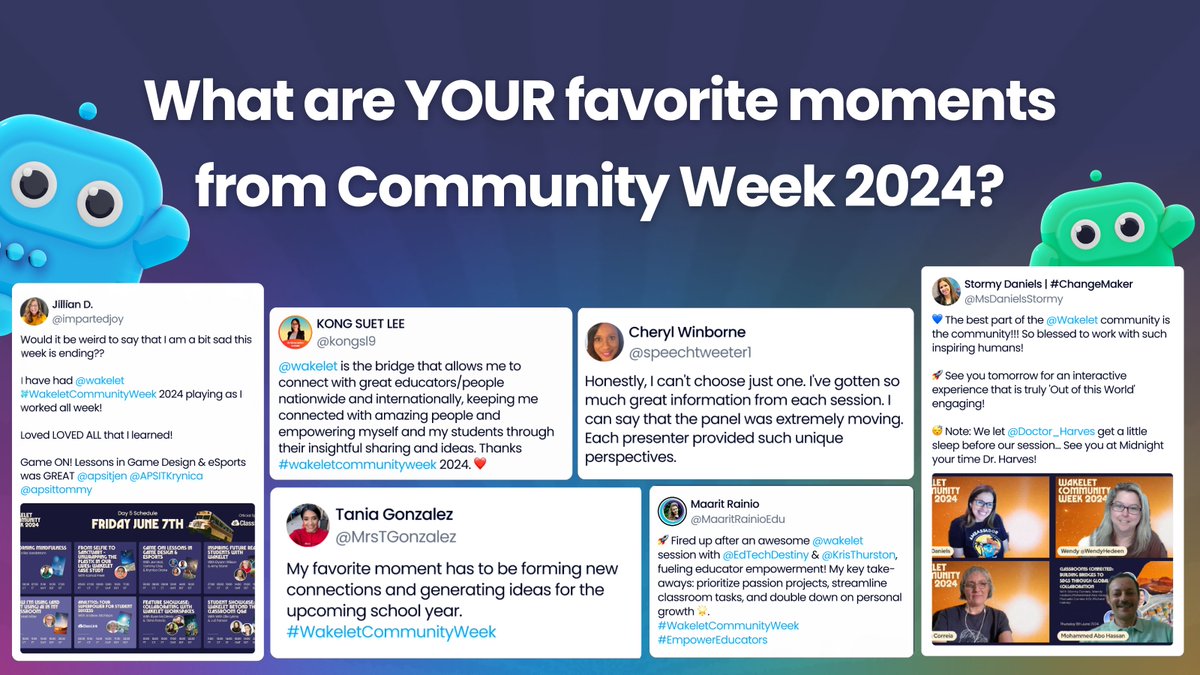 With Community Week 2025 just around the corner, we want to hear your top memory from 2024! 💙 

Which speakers, sessions and moments stood out to you? 🤔 

Let us know in the comments! 👇 

#WakeletCommunityWeek #WCW25