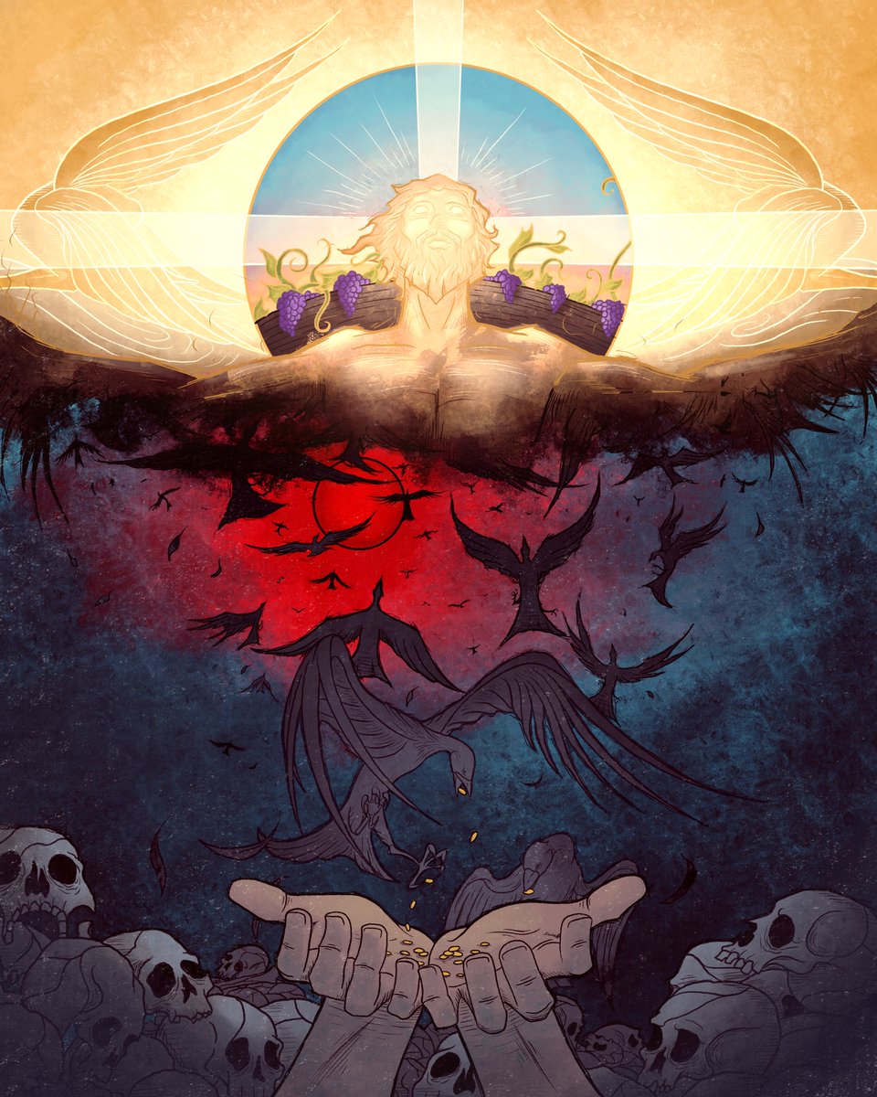 FullofEyesFilms's tweet image. Laments the Weary Soul:
“O God, my efforts were in vain 
And empty all my years!”

Declares the Risen Lord:
“Not so, Dear Heart—I Am Myself
The Harvest of your Tears.

Visual Exegesis # 1039 / Isaiah 49:3-4