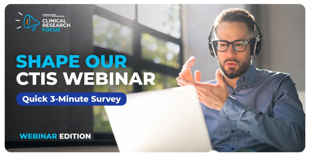 CromosPharma's tweet image. Building a better CTIS experience starts with your feedback! We're prepping a hands-on webinar with real cases, expert tips &amp;amp; templates — but we need your input.
 3 min survey (no personal info required): lnkd.in/eiPktAnN
#CTIS #RegulatoryAffairs #CromosPharma #Webinar