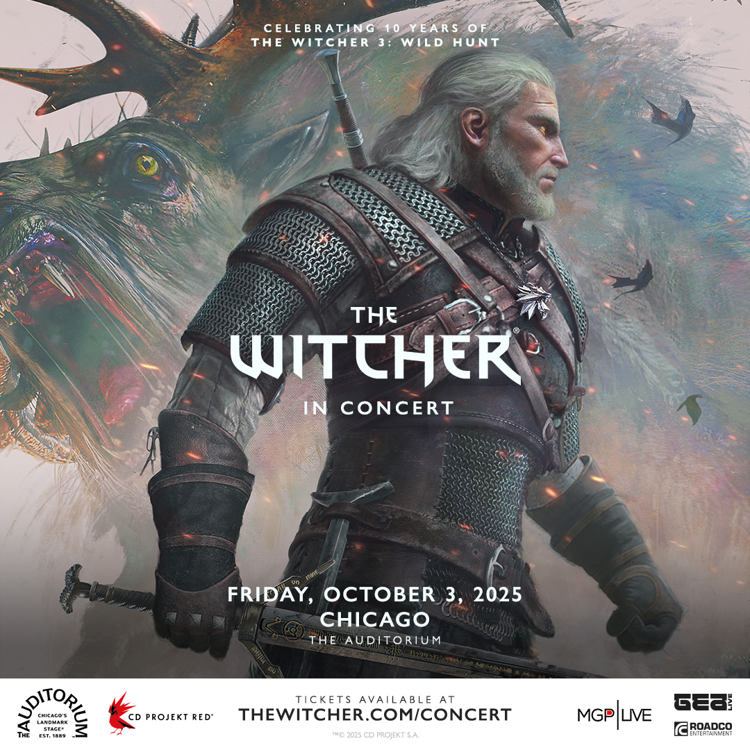 The Witcher in Concert is coming to Chicago!

Celebrate 10 years of Geralt’s epic journey with a live orchestra and breathtaking in-game visuals!

🎟 Sign-up for pre-sale now: mgplive.com/the-witcher-in…