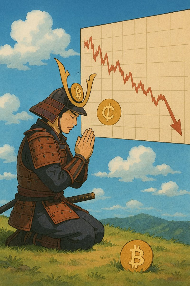 Even a warrior must kneel when the price is right — praying for lower lows to strike with honor $Shogun #TitanX #DragonX and all of green team❎