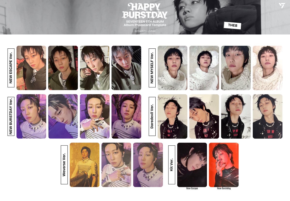 seventeen THE8 ディエイト　生写真　ブロマイド 中古】生写真(男性) SEVENTEEN/THE 8(ディエイト)/サイズ(64mm×45mm