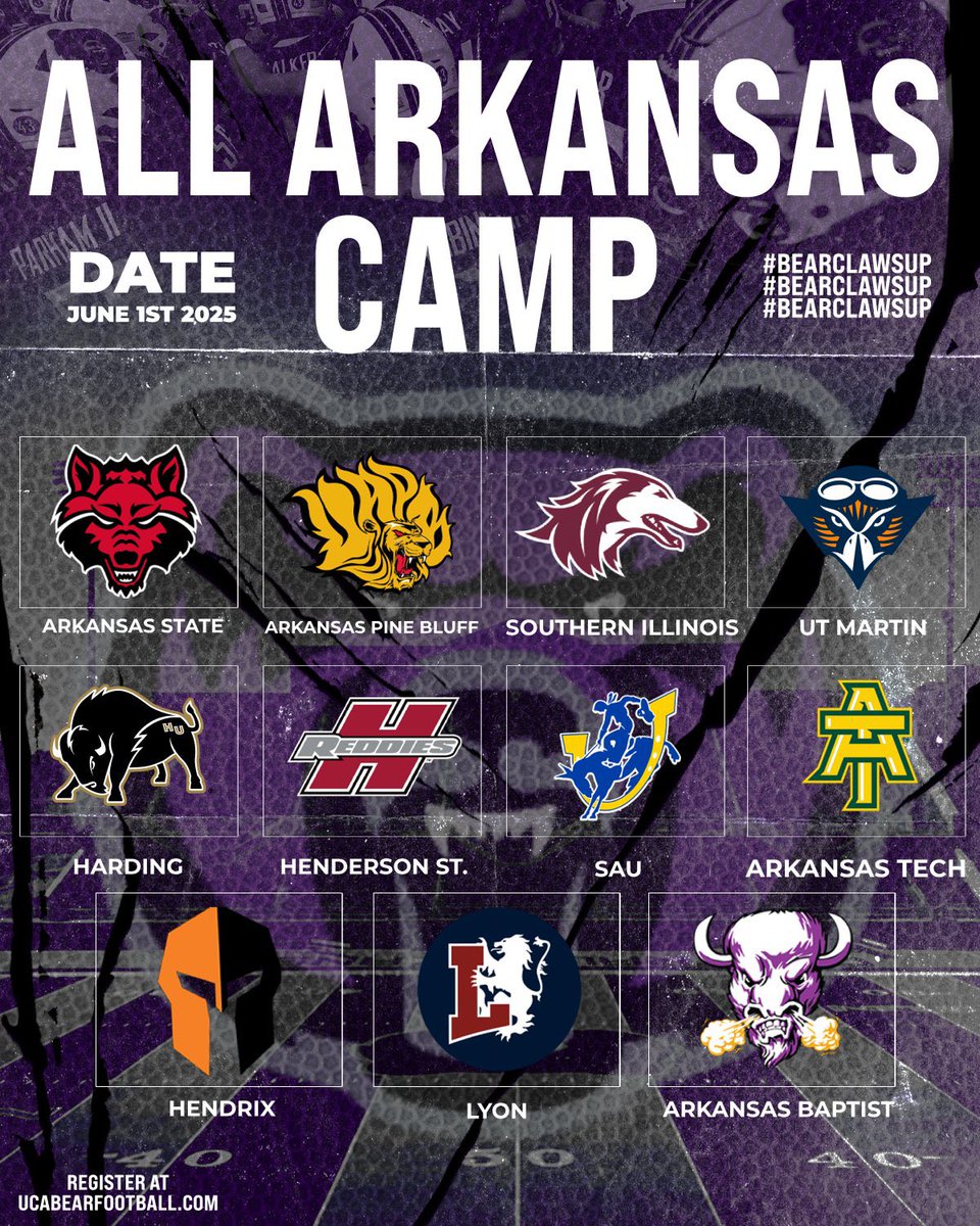 Gunnar Boykin - UCA (@coachgboykin) on Twitter photo Weβre evaluating PRE REGISTERED prospects this week! If you havenβt already signed up, ITβS TIME!!!
The Stripes will be full of great talent THIS SUNDAY!! Donβt miss your chance to show up and show out with <a href="/UCA_Football/">π¨ππ ππππ₯π¦ ππ’π’π§ππππ</a>!!
UCABearsFootball.com Weβre evaluating PRE REGISTERED prospects this week! If you havenβt already signed up, ITβS TIME!!!
The Stripes will be full of great talent THIS SUNDAY!! Donβt miss your chance to show up and show out with <a href="/UCA_Football/">π¨ππ ππππ₯π¦ ππ’π’π§ππππ</a>!!
UCABearsFootball.com