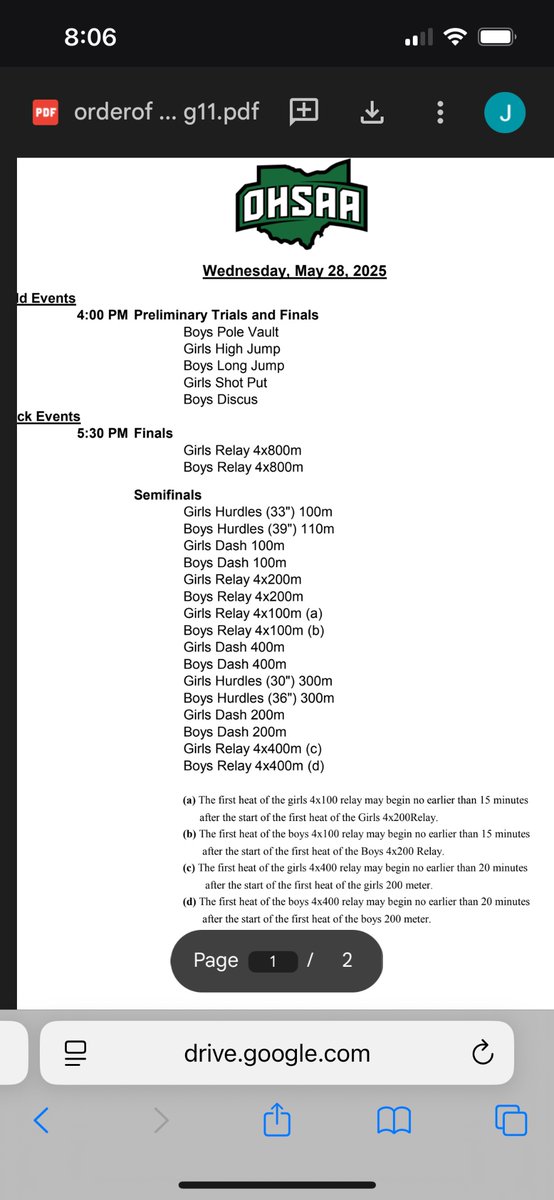 Crooksville Track tweet media